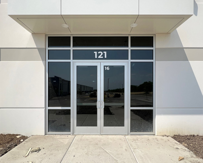 Vinyl door number Photo